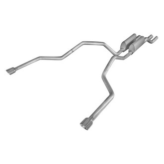 Stainless Works® - 304 SS Turbo Chambered Dual Cat-Back Exhaust System with Split Rear Exit