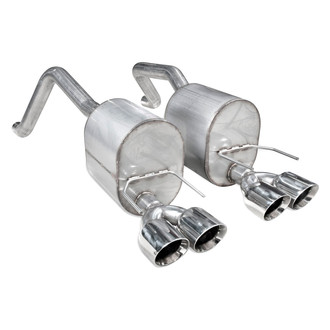 Stainless Works® - 304 SS Turbo Chambered Dual Axle-Back Exhaust System with Quad Rear Exit
