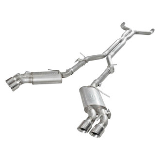 Stainless Works® - Redline Series™ 304 SS Cat-Back Exhaust System with Quad Rear Exit