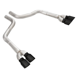 Stainless Works® - 304 SS Muffler Delete Axle-Back Exhaust System with Quad Rear Exit