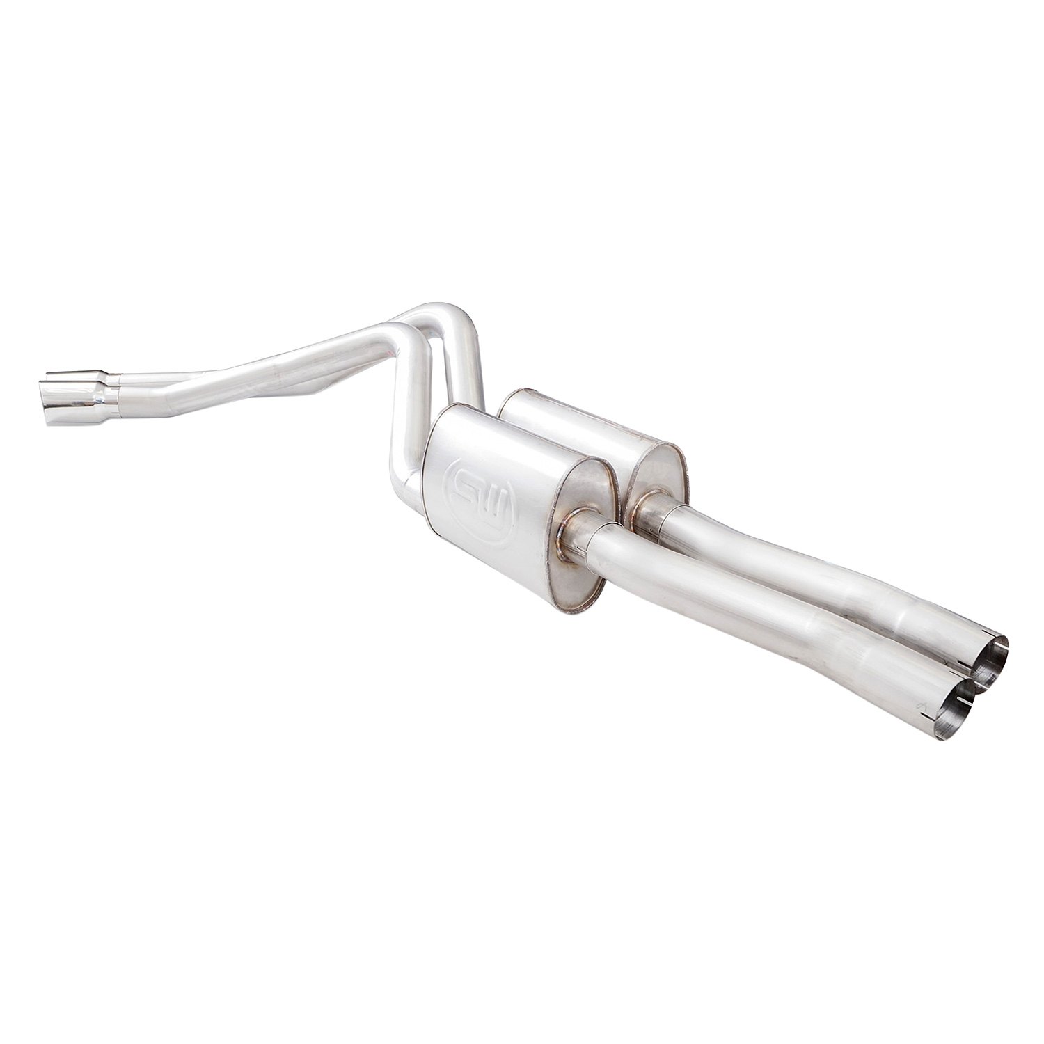 Stainless Works® Ctth15cbr Redline Series™ 304 Ss Cat Back Exhaust System With Dual Side Exit 9306