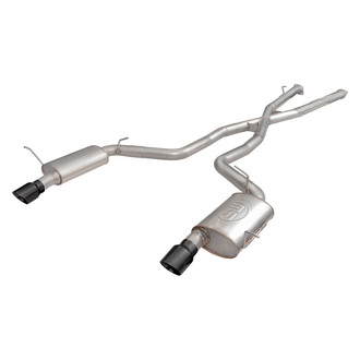 Stainless Works® - Redline Series™ 304 SS Cat-Back Exhaust System with Split Rear Exit