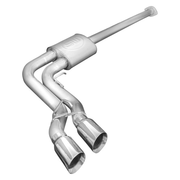 Stainless Works® - 304 SS Lightning Style Cat-Back Exhaust System, Ford F-150