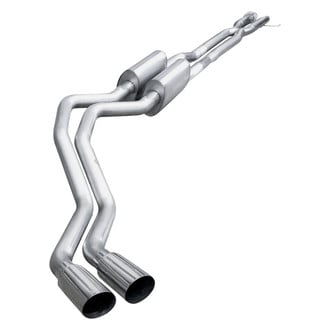 Stainless Works® - 304 SS Turbo S-Tube Cat-Back Exhaust System with Dual Side Exit