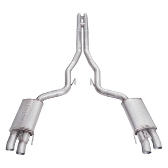 Stainless Works® - Redline Series™ 304 SS Cat-Back Exhaust System with Quad Rear Exit