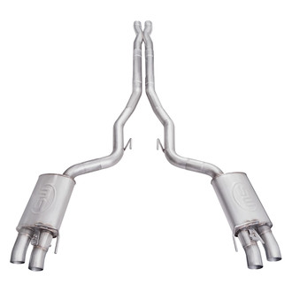 Stainless Works® - Legend Series™ 304 SS Cat-Back Exhaust System with Quad Rear Exit