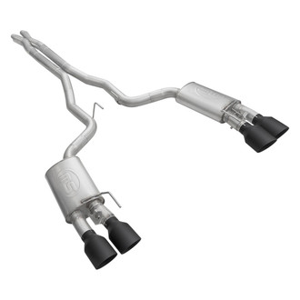 Stainless Works® - Legend Series™ 304 SS X-Pipe Cat-Back Exhaust System with Quad Rear Exit