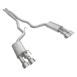 Stainless Works® - Redline Series™ 304 SS X-Pipe Cat-Back Exhaust System with Quad Rear Exit