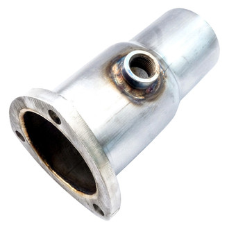 Stainless Works® - 304 SS Mill 3-Bolt Collector Adapter with O2 Sensor Port