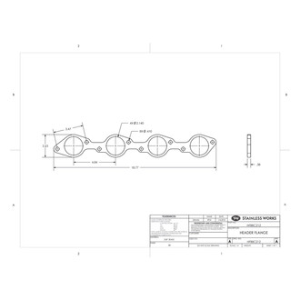 Stainless Works® - 304 SS Mill Round Port Header Flanges
