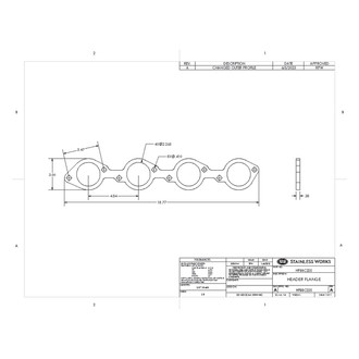 Stainless Works® - 304 SS Mill Round Port Header Flanges