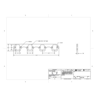 Stainless Works® - 304 SS Mill Rectangle Port Header Flanges