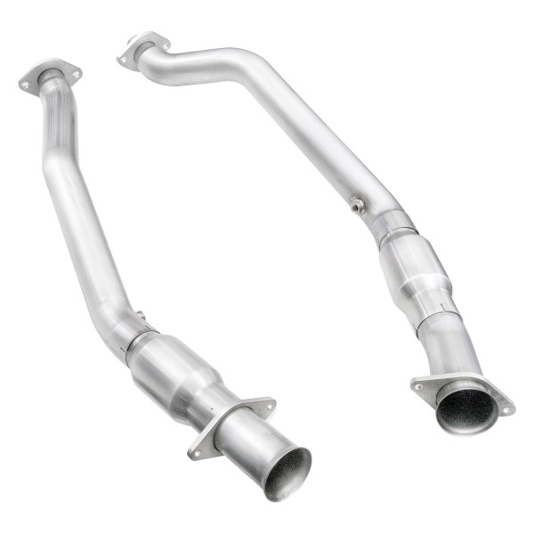 Stainless Works® - 304 SS Exhaust Mid-Pipe with High-Flow Catalytic Converters