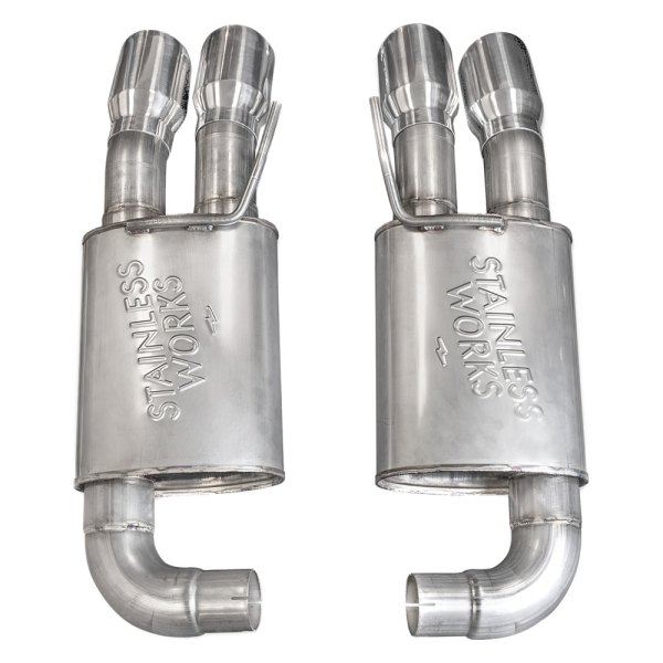 Stainless Works® - Redline Series™ 304 SS Axle-Back Exhaust System