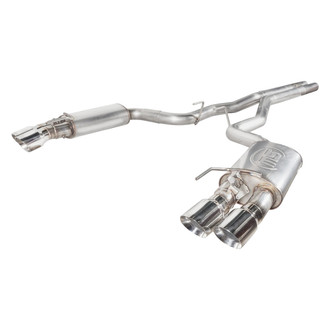 Stainless Works® - Redline Series™ 304 SS Turbo Chambered Cat-Back Exhaust System with Quad Rear Exit