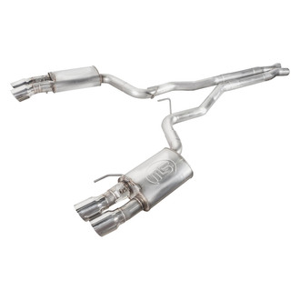 Stainless Works® - Redline Series™ 304 SS Turbo Chambered Cat-Back Exhaust System with Quad Rear Exit