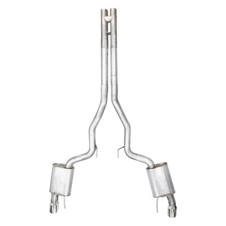 Stainless Works® - Redline Series™ 304 SS Cat-Back Exhaust System with Split Rear Exit