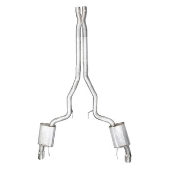 Stainless Works® - Redline Series™ 304 SS Cat-Back Exhaust System with Split Rear Exit