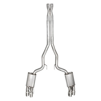 Stainless Works® - Redline Series™ 304 SS Cat-Back Exhaust System with Quad Rear Exit