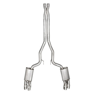 Stainless Works® - Redline Series™ 304 SS Cat-Back Exhaust System with Quad Rear Exit
