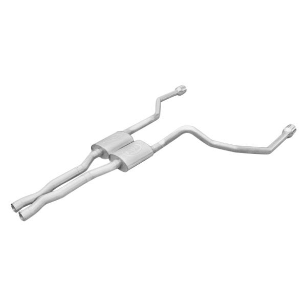Stainless Works® - 304 SS Turbo Chambered Dual Cat-Back Exhaust System