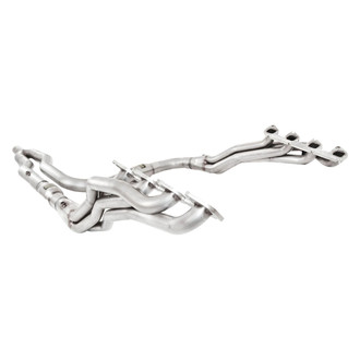 Stainless Works® - Stainless Power 304 SS Mill Long Tube Exhaust Headers with Catted Y-Pipe