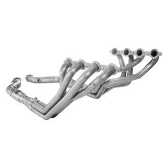 Stainless Works® - 304 SS Mill Long Tube High Flow Catted Exhaust Header Assembly with Factory Connect
