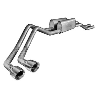 Stainless Works® - 304 SS Turbo Chambered Dual Cat-Back Exhaust System with Dual Side Exit