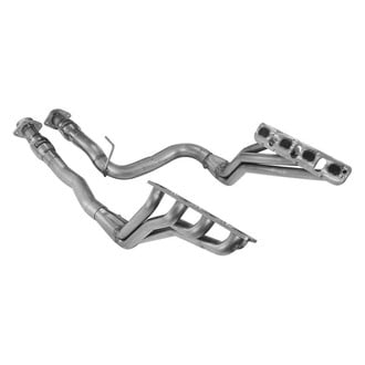 Stainless Works® - 304 SS Mill Long Tube High Flow Catted Exhaust Header Assembly with Factory Connect