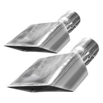Stainless Works® - 304 SS Hot Rod Style Rectangular Clamp-On Exhaust Tip