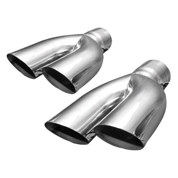Stainless Works® - 304 SS Y-Style Round Exhaust Tips