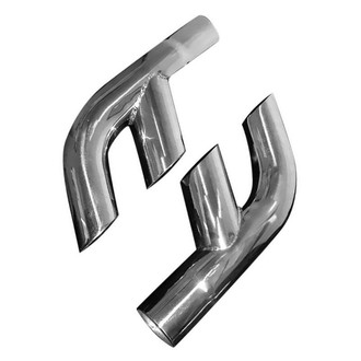 Stainless Works® - 304 SS Factory Style Round Clamp-On Exhaust Tips