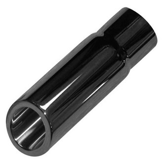 Stainless Works® - 304 SS Round Angle Cut Clamp-On Double-Wall Exhaust Tip (2.5" Inlet, 3" Outlet, 9" Length)