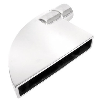 Stainless Works® - 304 SS Open Boxxter Outlet Rectangular 90 Degree Clamp-On Exhaust Tip (2.25" Inlet)