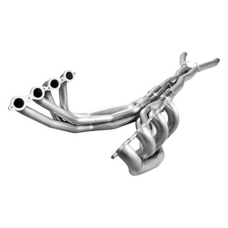 Stainless Works® - 304 SS Long Tube High Flow Catted Exhaust Header Assembly with Factory Connect Off-Road X-Pipe