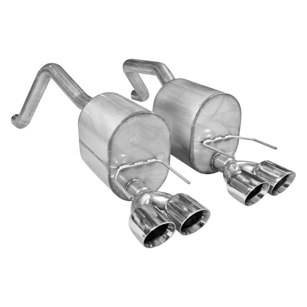 Stainless Works® - 304 SS Turbo Chambered Dual Axle-Back Exhaust System, Chevy Corvette