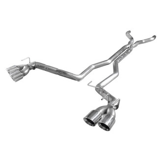 Stainless Works® - 304 SS Chambered Round Cat-Back Exhaust System with Quad Rear Exit