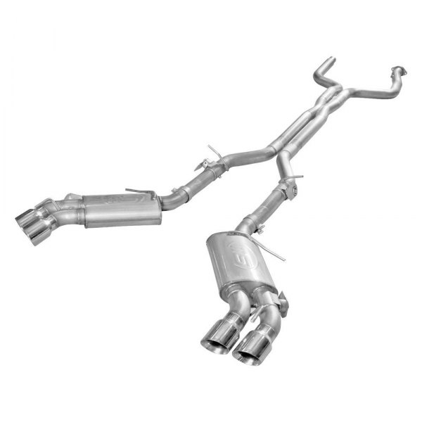 Stainless Works® - 304 SS Turbo S-Tube Dual Cat-Back Exhaust System, Chevy Camaro