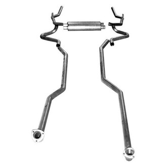 Stainless Works® - 304 SS Transverse Turbo Dual Cat-Back Exhaust System with Split Rear Exit