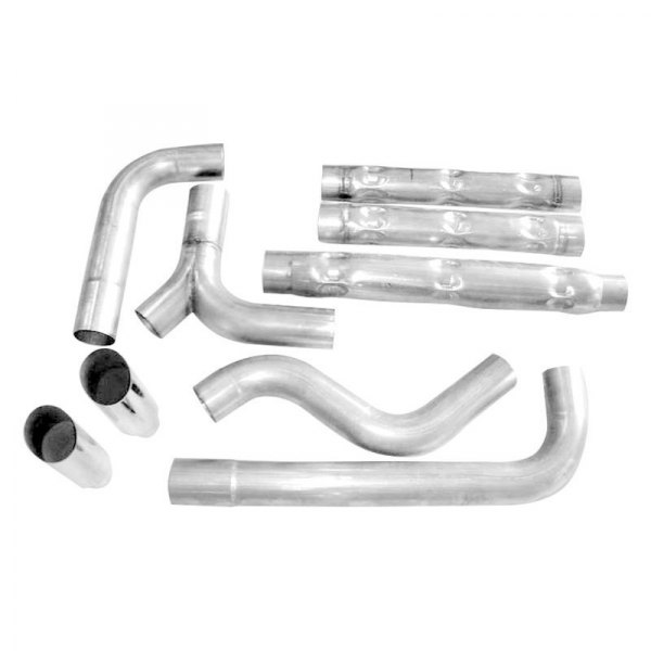 Stainless Works® - 304 SS Chambered Round Dual Cat-Back Exhaust System