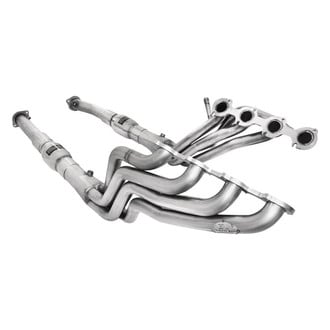 Stainless Works® - 304 SS Mill Long Tube High Flow Catted Exhaust Header Assembly with Factory Connect