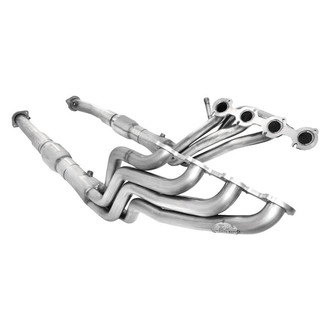 Stainless Works® - 304 SS Mill Long Tube High Flow Catted Exhaust Header Assembly with Factory Connect