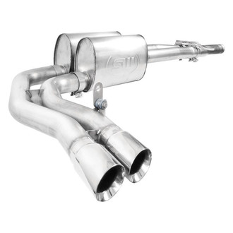 Stainless Works® - 304 SS Turbo S-Tube Cat-Back Exhaust System with Dual Side Exit