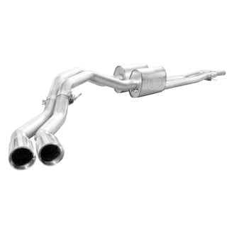 Stainless Works® - 304 SS Turbo S-Tube Cat-Back Exhaust System with Dual Side Exit