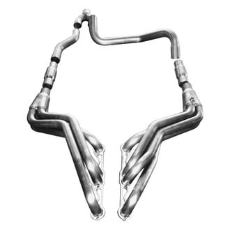 Stainless Works® - 304 SS Long Tube High Flow Catted Exhaust Header Assembly with Factory Connect Y-Pipe