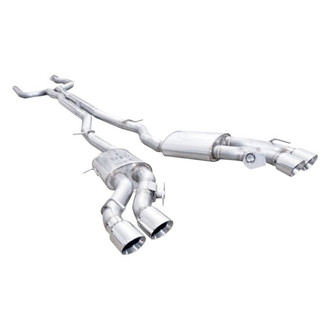 Stainless Works® - 304 SS Turbo Dual-Mode Cat-Back Exhaust System with Quad Rear Exit
