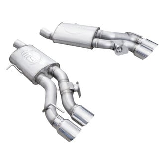 Stainless Works® - 304 SS Turbo Dual-Mode Axle-Back Exhaust System with Quad Rear Exit