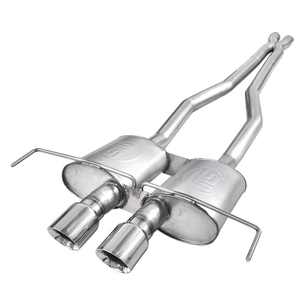 Stainless Works® CTSV9CPCBHDR - 304 SS Turbo Chambered Dual Header-Back ...