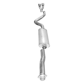 Stainless Works® - 304 SS Turbo S-Tube Single Cat-Back Exhaust System with Single Rear Exit