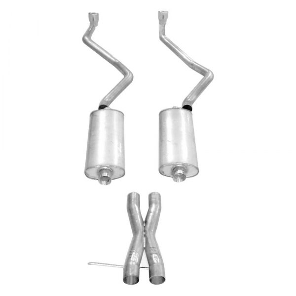 Stainless Works® - 304 SS Turbo Chambered Dual Header-Back Exhaust System, Chevy Tahoe